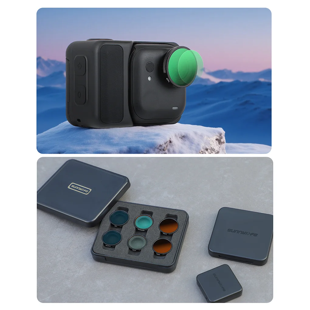 Фото Набор фильтров для объектива для Insta360 GO Ultra MCUV UV CPL 1/4 Черный туман NDPL Пленочные фильтры для объектива для Insta360 GO Ultra Аксессуары для камеры №5