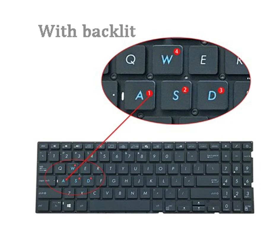 Новая американская русская клавиатура для Asus Mars15 X571 X571G X571GT X571GD X571U X571F VX60GT VX60G K571