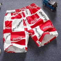 cocacoal beach mens and womens quick drying couple hot swimming pants seaside holiday flower shorts tide beach