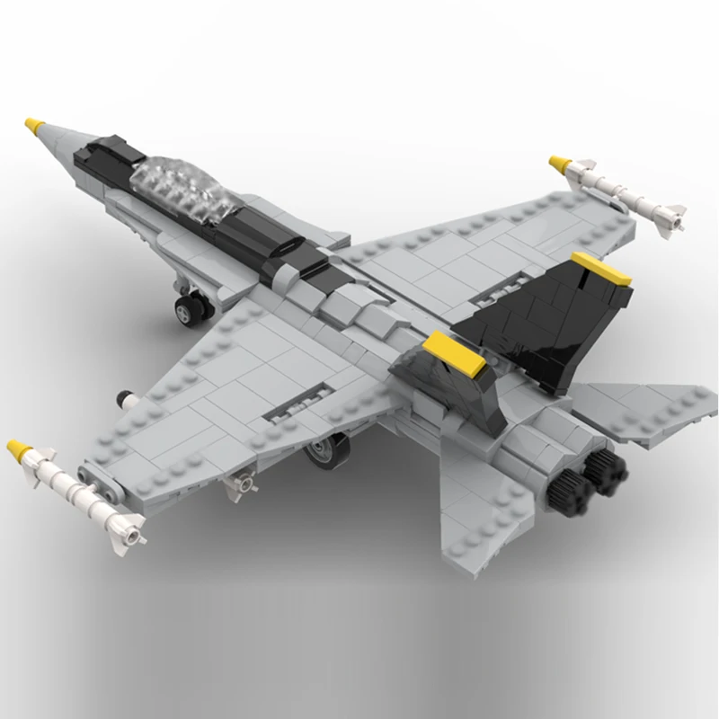 F-18 шершень, современный военный истребитель, модель MOC, строительные кирпичи, военное оборудование, модульный подарок, праздник, сборка, детский игрушечный костюм (art.: 3920d238258ee) - 3920d238258ee