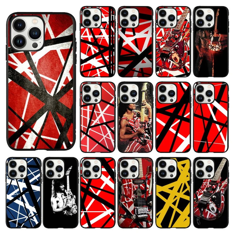 

Eddie Van Halen Graphic Guitar Funda Cell phone case For iphone 14 13 12 11 Pro Max XS XR X 8 7 Plus SE2 Mobile Phones Case