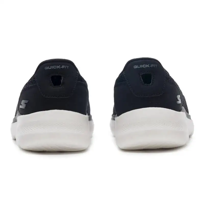 Фото Новые повседневные дышащие женские туфли-балетки Skechers с низким вырезом 124523-Bkw №3