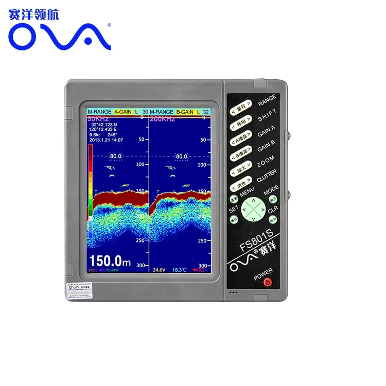 Китайская рыбалка FS801 8-дюймовый эхолот Глубокие производители GPS