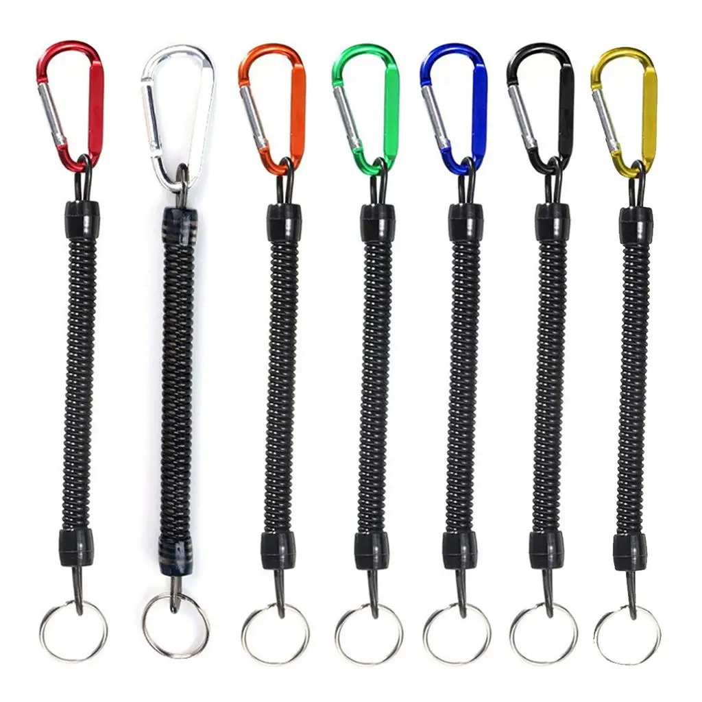 

Retractable Fishing Lanyards Boat Fishing Ropes Boating Kayak Lip Grips Tackle Safety Ropes Fishing Accessory 120cm