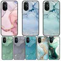 pink gold marble art clear phone case for huawei honor 20 10 9 8a 7 5t x pro lite 5g black etui coque hoesjes comic fash desig