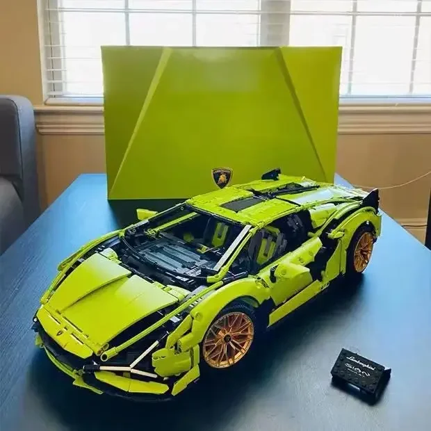 

New 42115 Lambo Sian Technical Car Model Building Bugatti 1:8 Bricks Toys Fit for Adults Boys and Kids Block Birthday Gifts