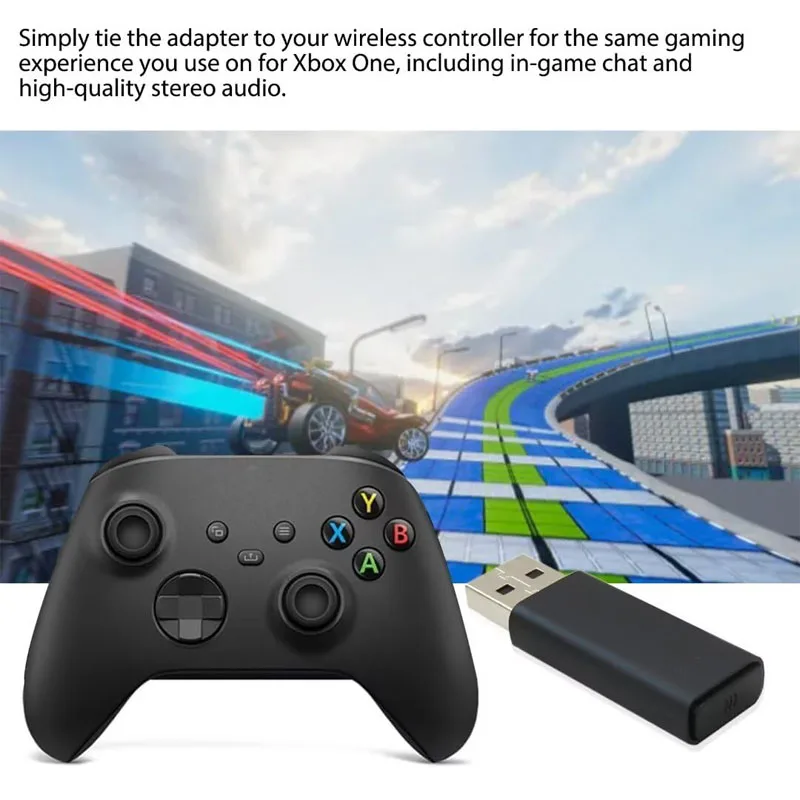 Фото Беспроводной USB-адаптер-приемник для Xbox One, ПК с Windows 10, ноутбуков, USB-приемник 2-го поколения для Xbox One 2-го поколения №3