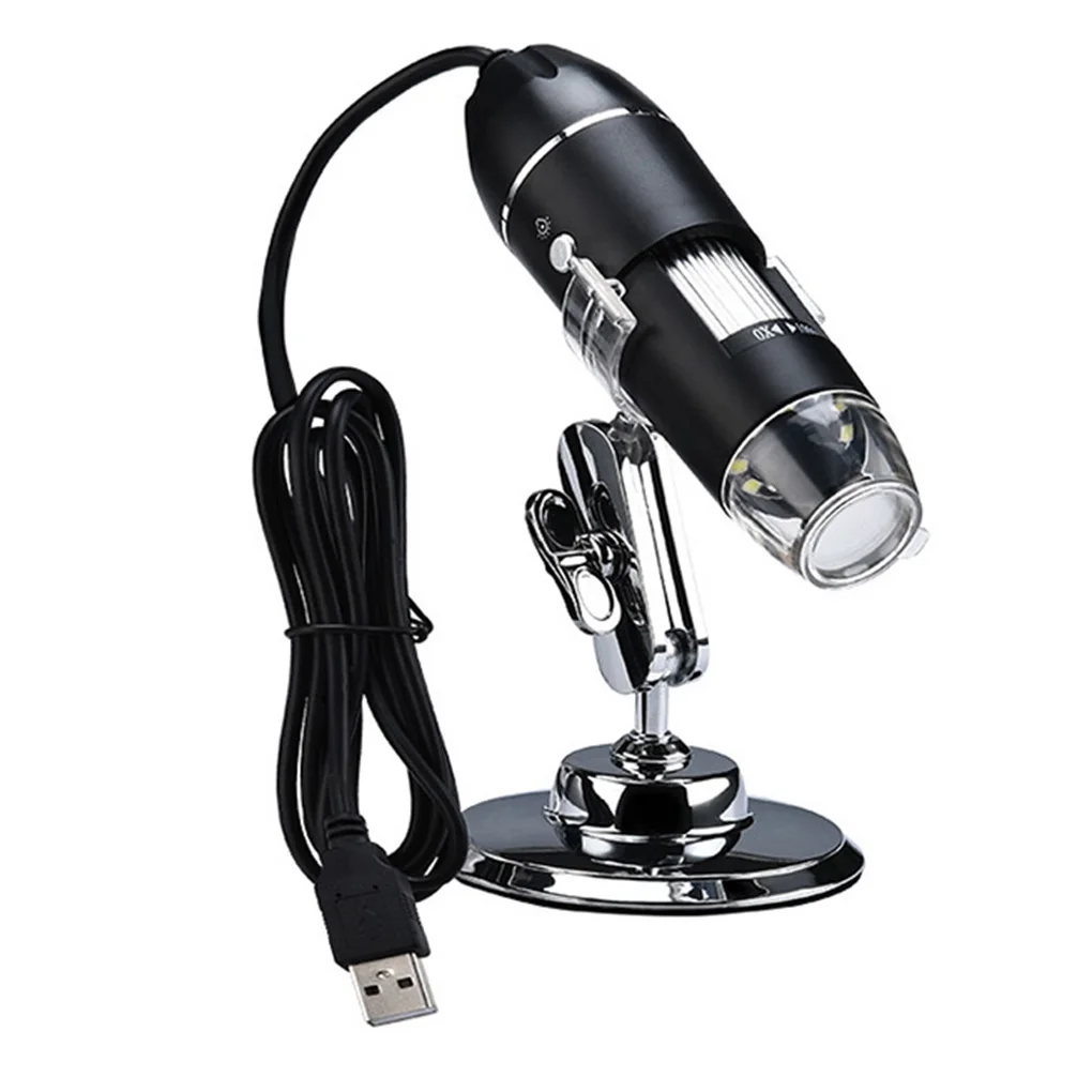 

Регулируемый цифровой микроскоп 1600X, электронный микроскоп с Usb, камера-эндоскоп с увеличительным кронштейном 1000X/500X для ПК