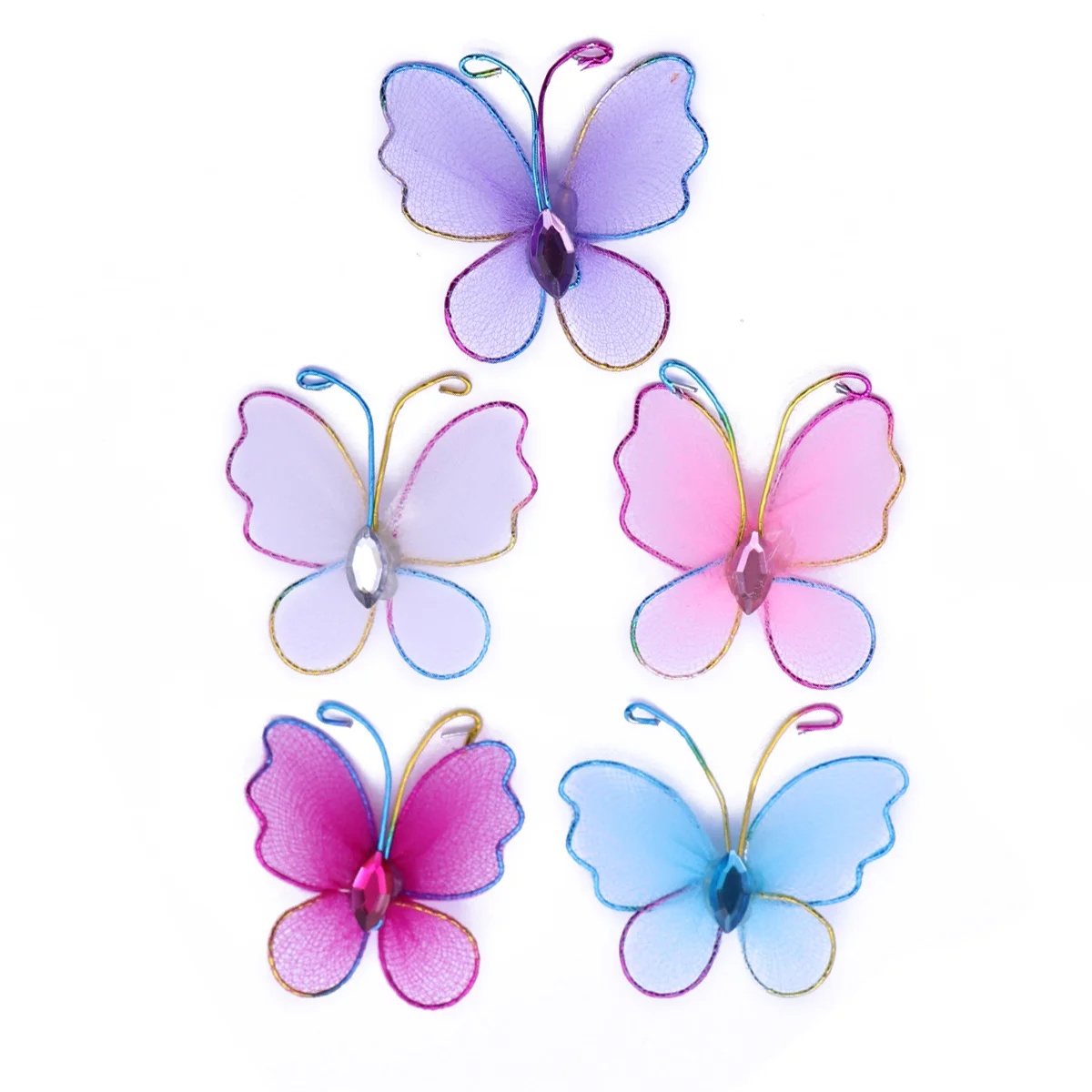 

50PCS Mixed Color Craft Butterflies Butterflies for Crafts Embellishments for Crafting Nursury Room Decals