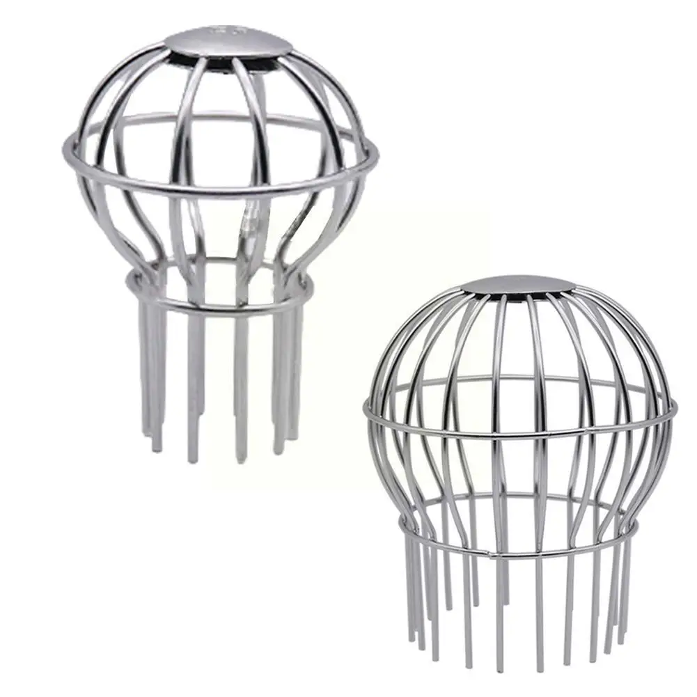 

1pcs Spherical Floor Drain 304 Steel Roof Drain Pipe Anti-blocking Leaf Strainer Debris Floor Drain Drains Net Filter Q1W5