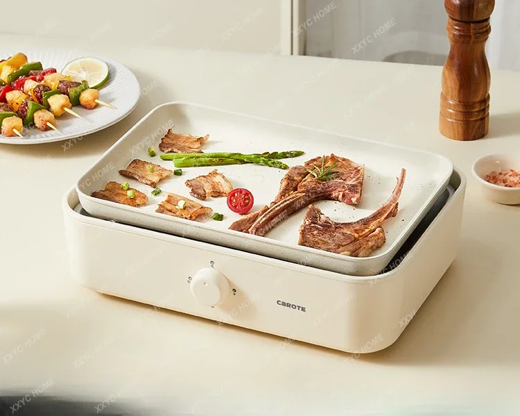 

Household Grilled Fish Cooking Pot Indoor Removable Roasting Pot Smokeless Barbecue Electric Oven