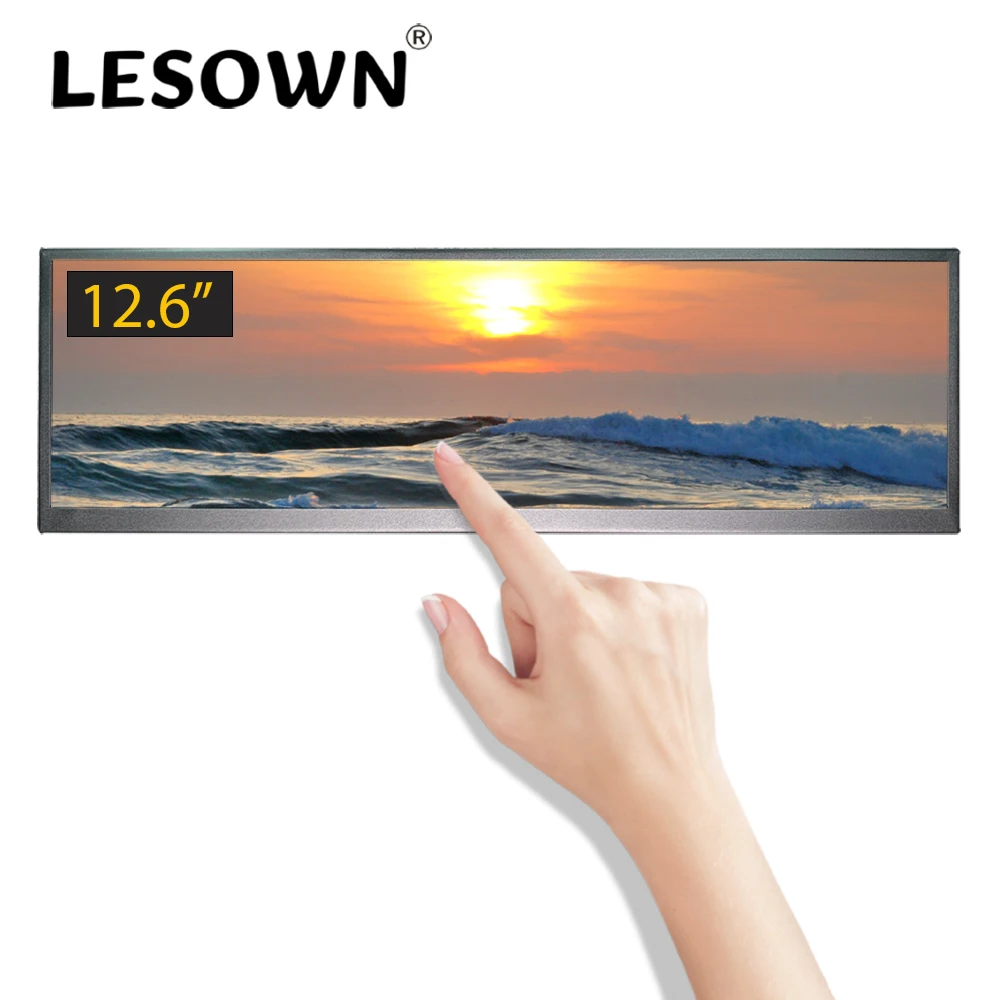 Монитор LESOWN с USB Type-C, 12,6 дюйма, 1920x515
