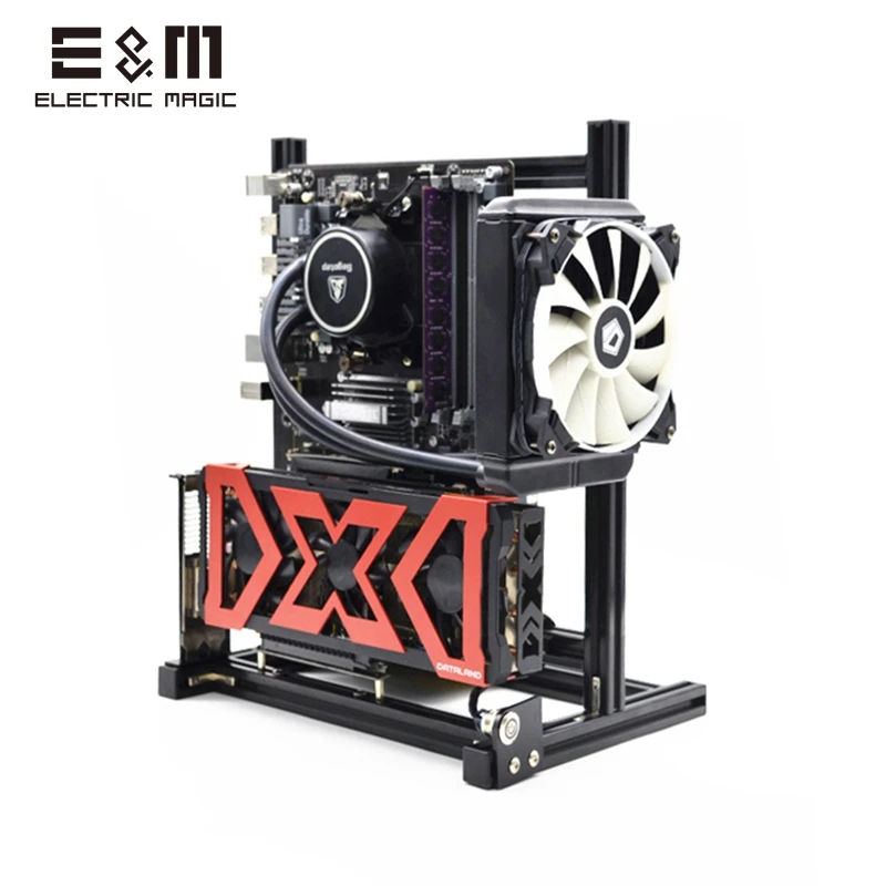 Портативный Вертикальный чехол Mini ATX MATX ITX для ПК скамейка тестирования с