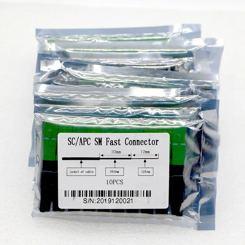 400 шт. FTTH волоконно-оптический коннектор для быстрой сборки SC/APC встроенного типа