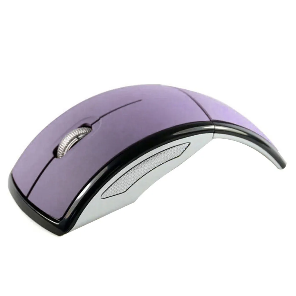

Portable Arc 2.4G Wireless Folding Mouse Cordless Mice USB Foldable Receivers Games Computer Laptop Mouse Accessory