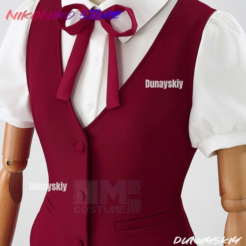 Фото Аниме Gintama X Cafe Collaboration: Kagura's Yorozuya Cafe Outfit Тематический рабочий костюм Косплей Женская обычная одежда с карманами №5