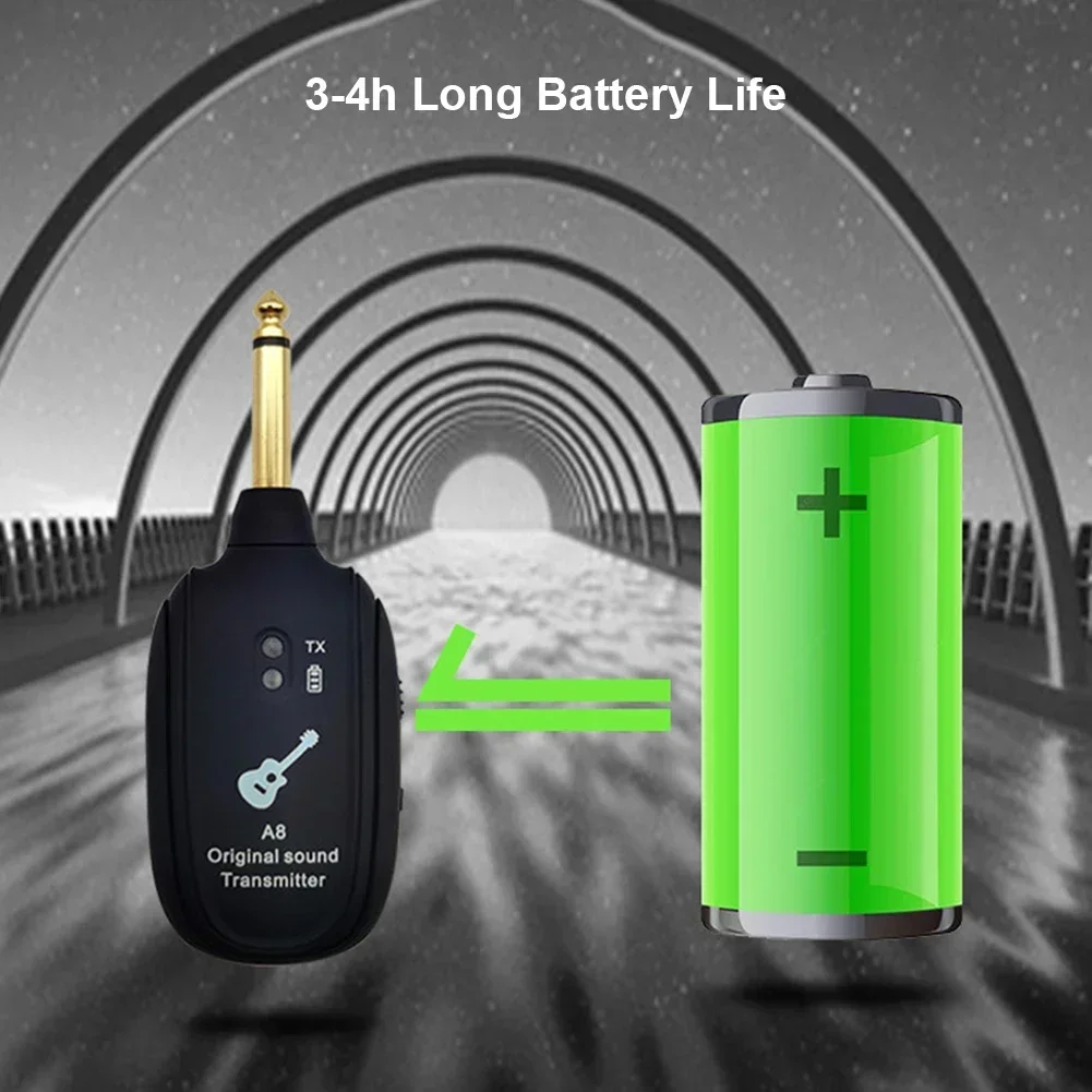 1 пара беспроводной гитарный системный передатчик приемник Встроенный