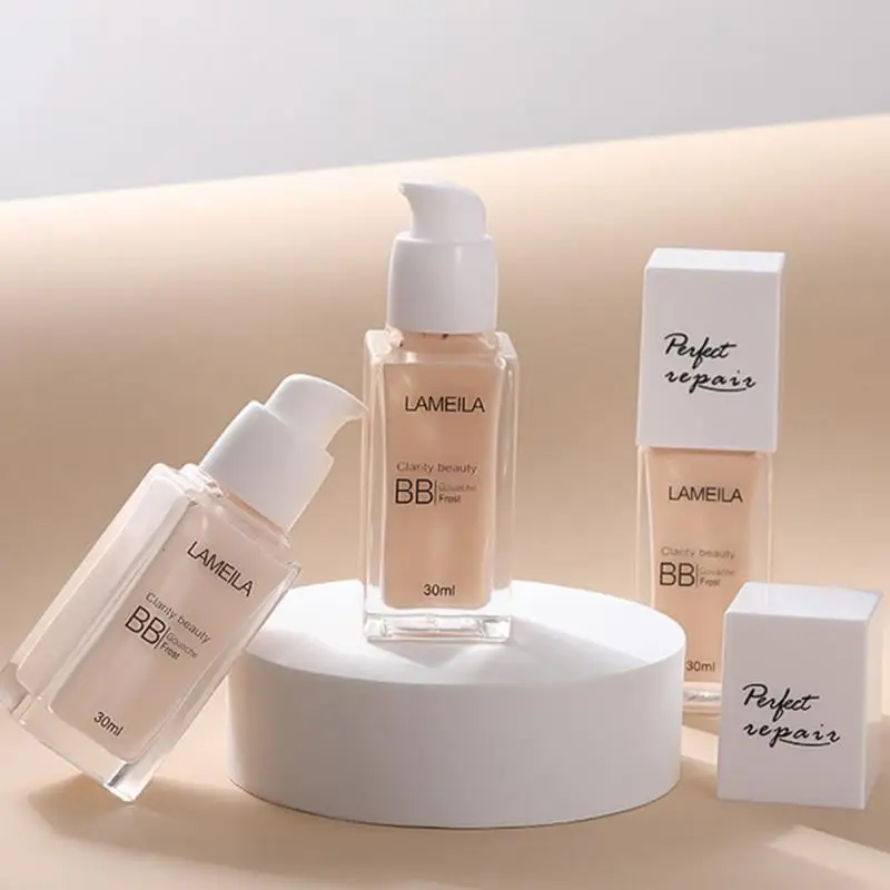 

30ml Base Face Liquid Foundation Cream Concealer Oil-control Easy To Wear Soft Moisturizing Cover Dark Circles Concealer Cosme