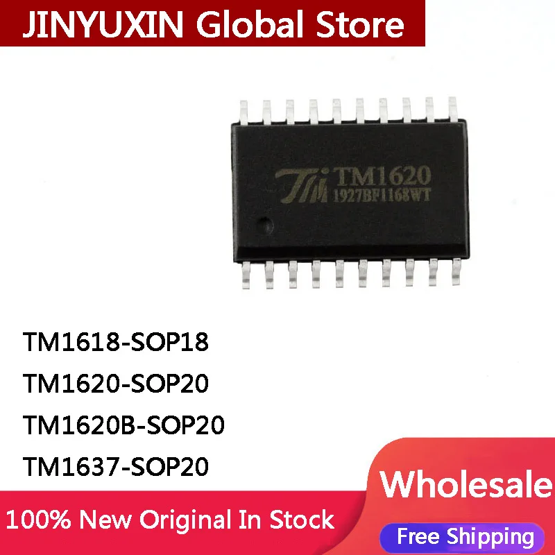 10 шт. 100% новый TM1637 TM1618 TM1620 TM1620B SOP18 SOP20 СВЕТОДИОДНЫЙ Драйвер IC