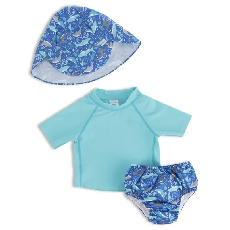 

Fashionable, Reusable Toddler Boy Swim Diaper & Rashguard Set (6M-3T): Eco-Friendly, High-Quality, Super Absorbent & Durable for