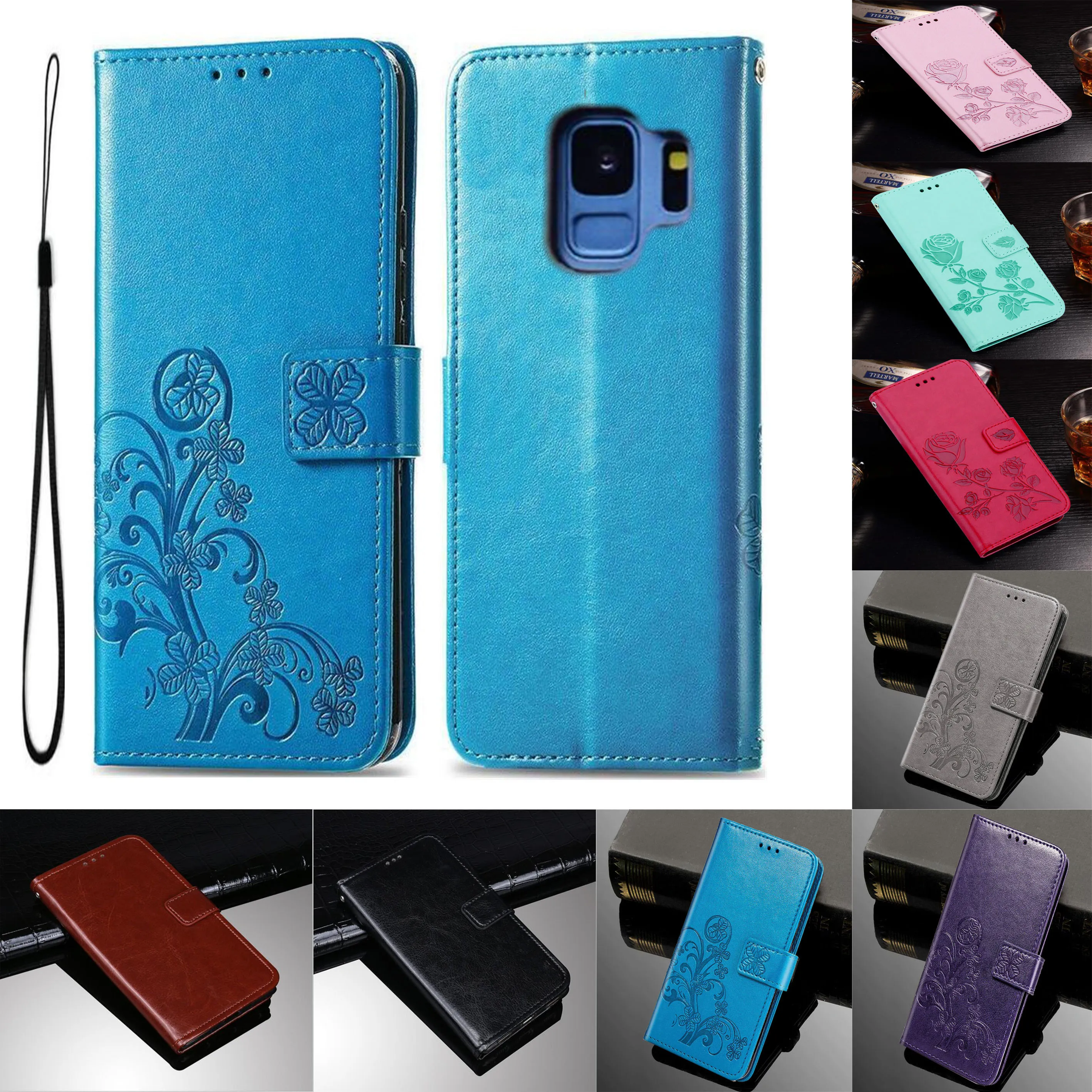 S9 G960F + G965F чехол для Samsung кожаный чехол-бумажник Galaxy Plus чехол-книжка S 9 телефона