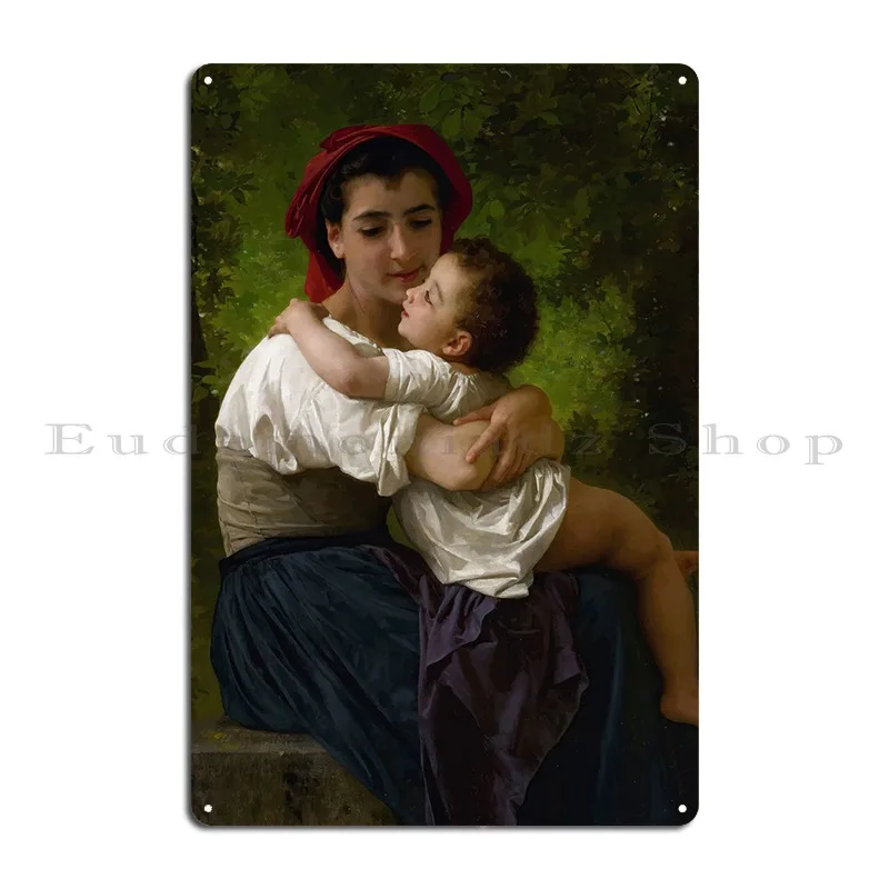 Металлический плакат William Bouguereau забавный дизайн Классическая пещера создание