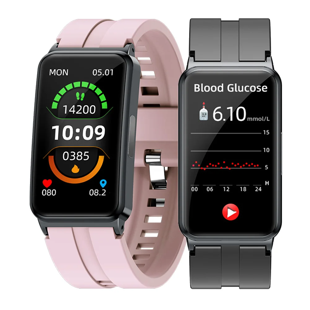 

Blood Glucose Smart Bracelet ECG Body Temperature Blood Pressure Monitoring Smart Waterproof Free Shipping Recommend