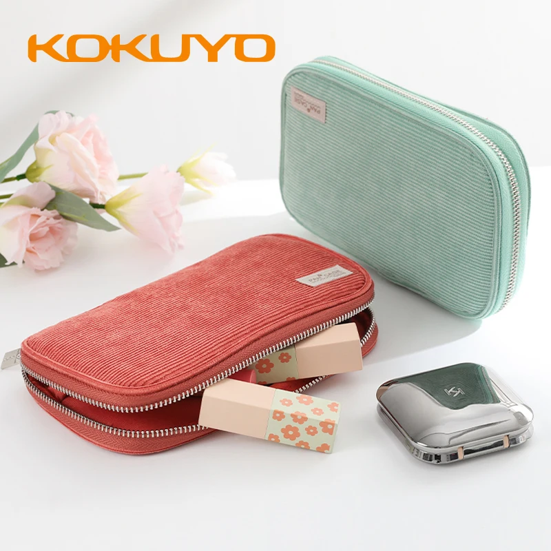 Case Multifunctional Pencil Bags Student Plate Tray Box Corduroy Pencil Box
