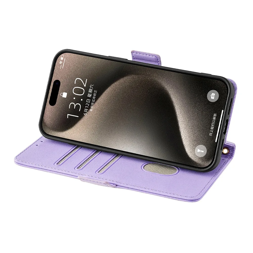 Роскошный чехол-кошелек через плечо для Nokia C300 C200 C110 C32 C31 C22 C21 C12 C02 C2 кожаный