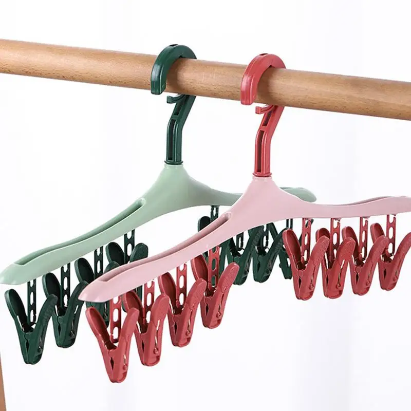 8 зажимов многофункциональная вешалка для носков органайзер крючки сушки одежды
