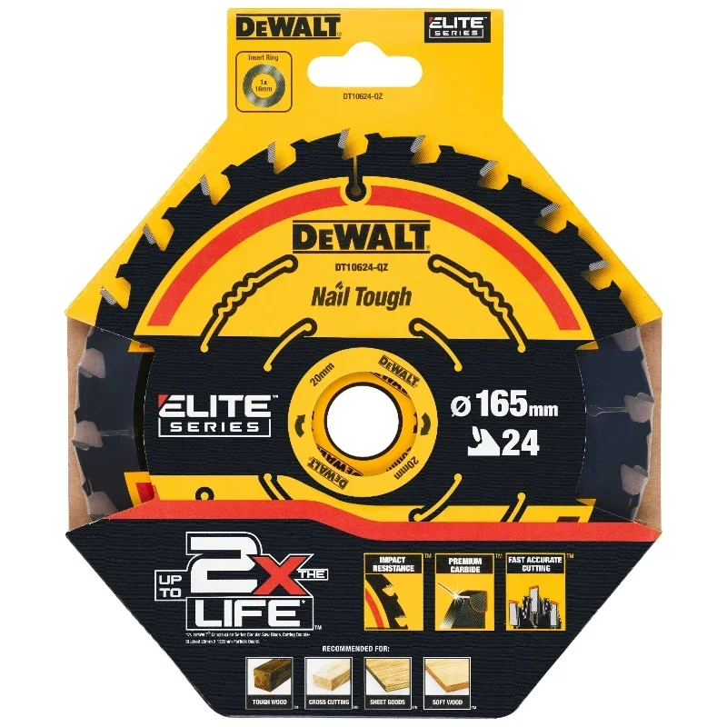 

DEWALT Дисковые пилы ELITE SERIES 165 мм 24T/40T