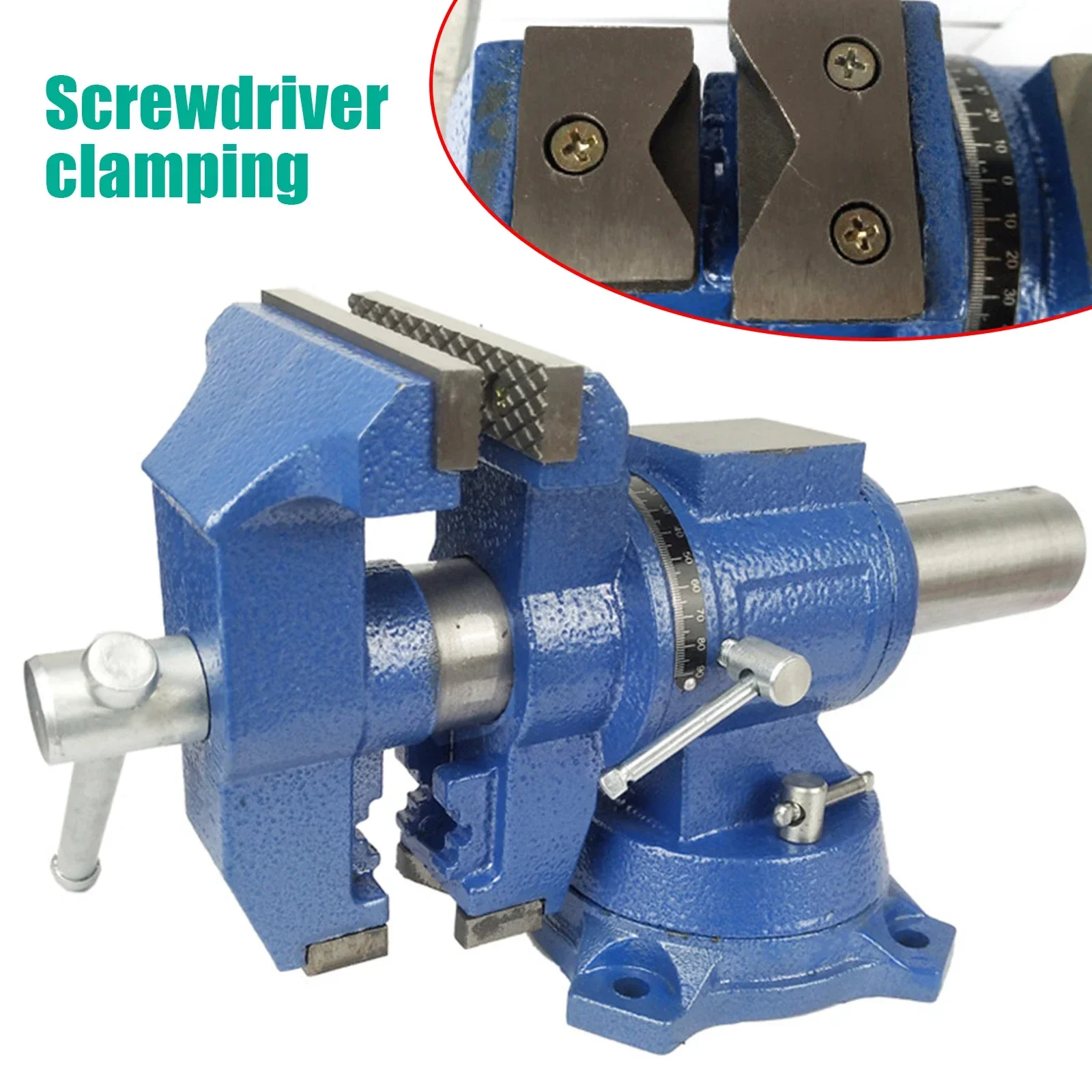 5-дюймовый профессиональный вращающийся на 360 ° зажим для тисков