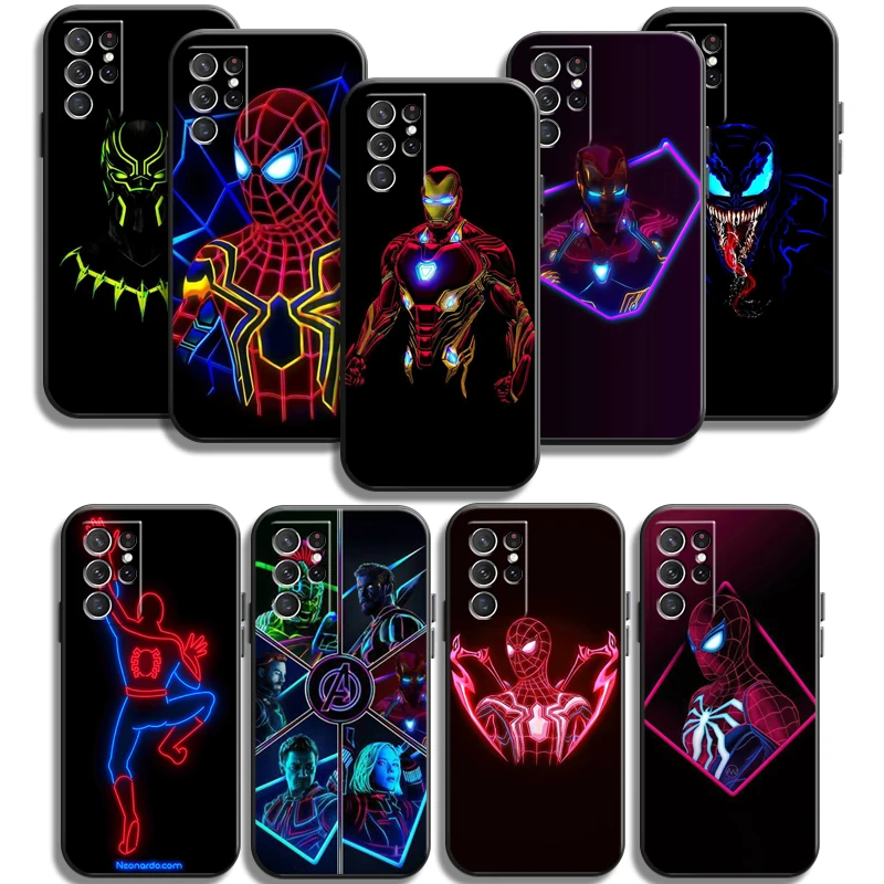 

Marvel Logo Phone Cases For Samsung Galaxy A31 A32 A51 A71 A52 A72 4G 5G A11 A21S A20 A22 4G Coque Soft TPU Carcasa