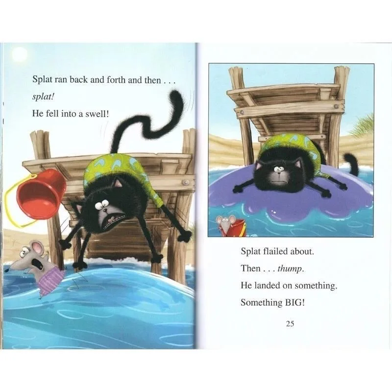 16 Books/Set I Can Read Splat The Cat English Story Book Children Early Educaction Reading Book Usborne Books Livros enlarge