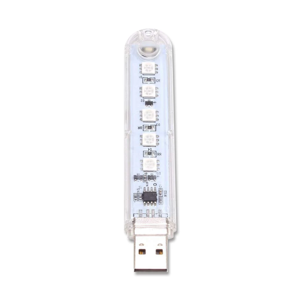

Световая балка с питанием от USB, цветная лампа с цоколем светодиодный светодиодное украшение для атмосферы, портативный ночник-трубка для в...