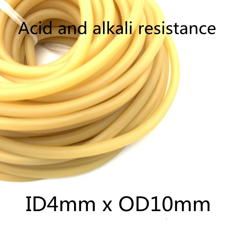 

1Meter ID 4mm x 10mm OD Nature Latex Rubber Hoses Flexible Pipes High Resilient Elastic Surgical Medical Tube Slingshot Catapult