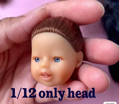 

1/12 French baby doll genuine doll head accessories female head carving leqimowan