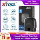 XTOOL AD10 автомобильный OBD2 сканер диагностические инструменты с большим количеством функций Автомобильная OBD система Диагностика двигателя считыватель кодов Android IOS