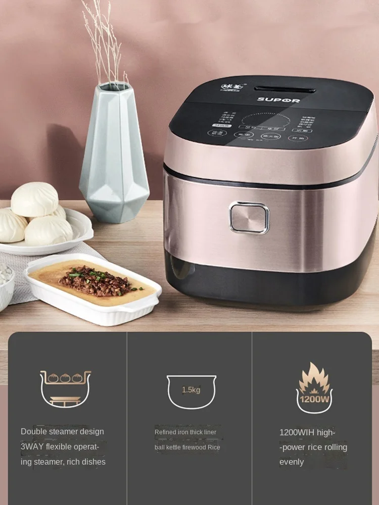 

Home 5L Large Capacity Intelligent IH Ball Kettle Liner Multifunctional Steam Rice Cookers