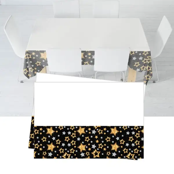 

Черная скатерть со звездами 120x180 см