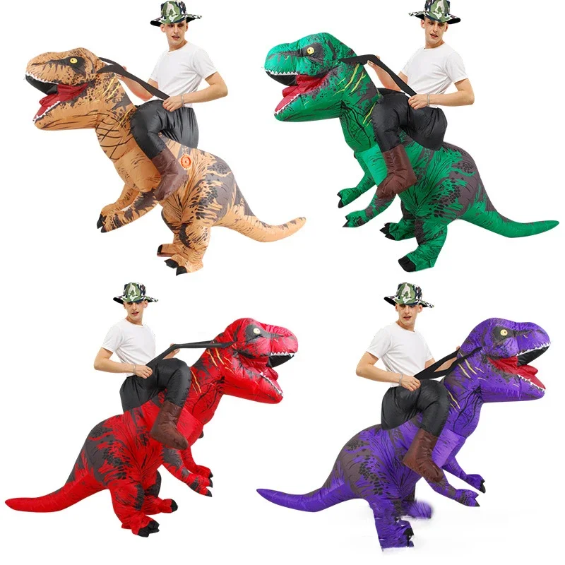 Новинка 2025 года надувной костюм динозавра для косплея взрослых и детей костюмы