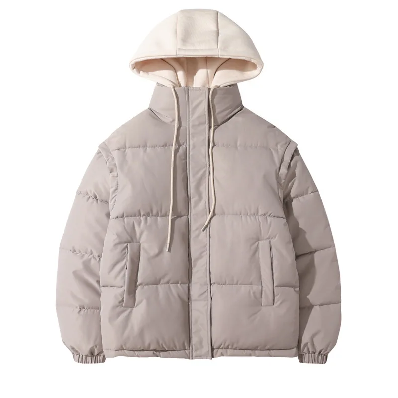 

Новый пуховой хлопковый костюм, женский короткий утепленный костюм с хлебом, два предмета, жилет, пальто