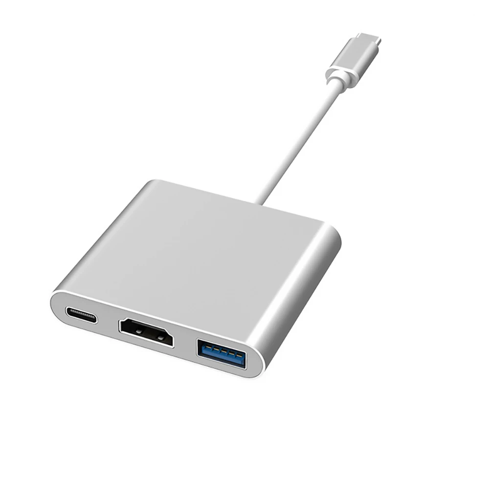 

HUB Typec Docking Station USB3.0 VGA Adapter HDMI HD 4k Projection PD100W 3 in 1 docking station