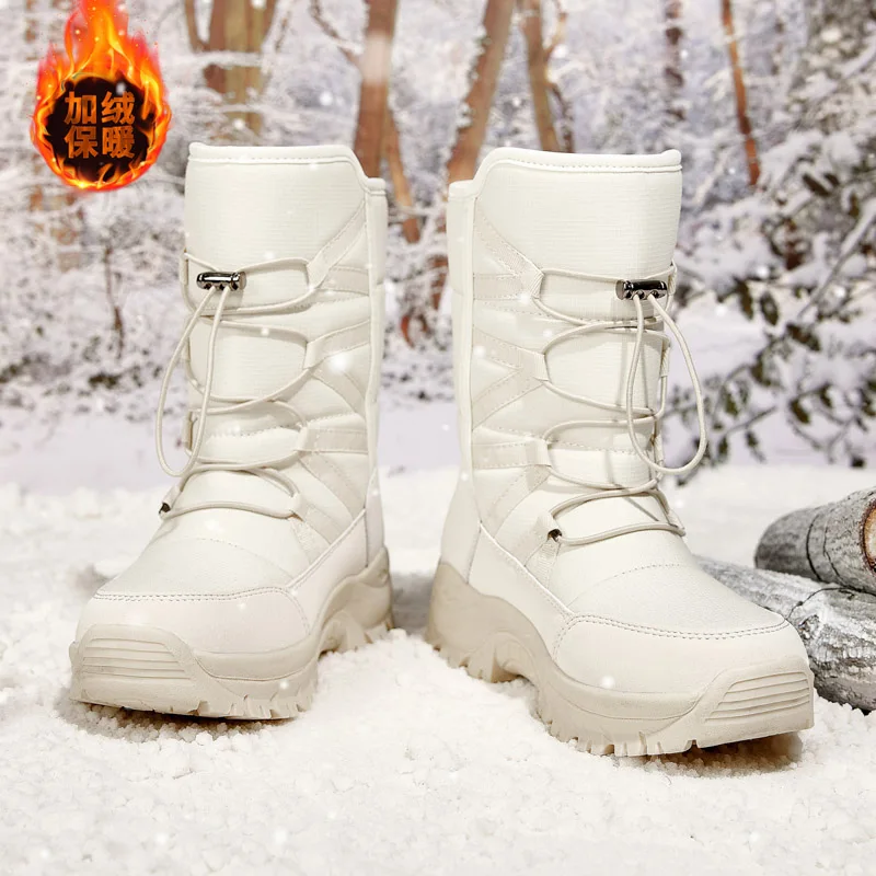 Winter Sport Shoes For Women Keep Warm Snow Botas Hombre Winter Boots Waterproof Female Snow Botines 2022 Black Botas Femininas