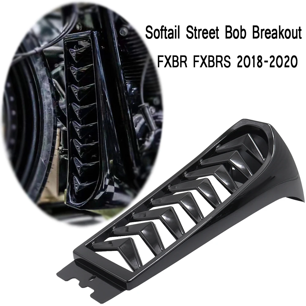 Motorcycle Front Lower Radiator Cover Chin Fairing Spoiler For Softail Street Bob Breakout FXBR FXBRS 2018 2019 2020