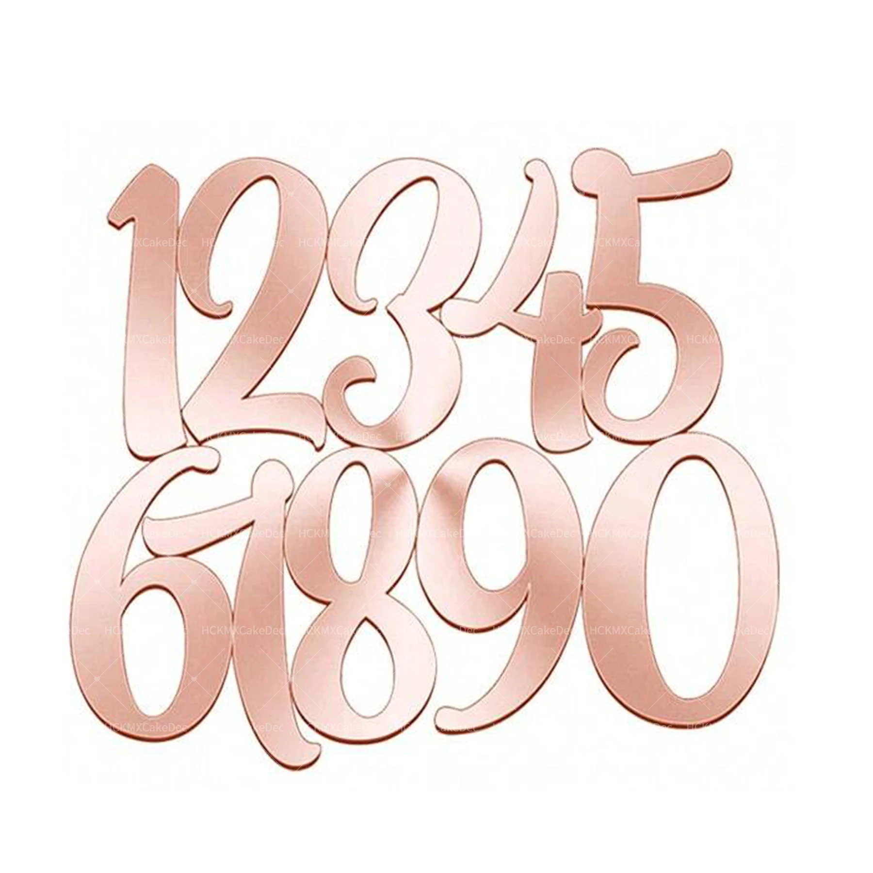 

Персонализированное золотое чёрное акриловое украшение для торта