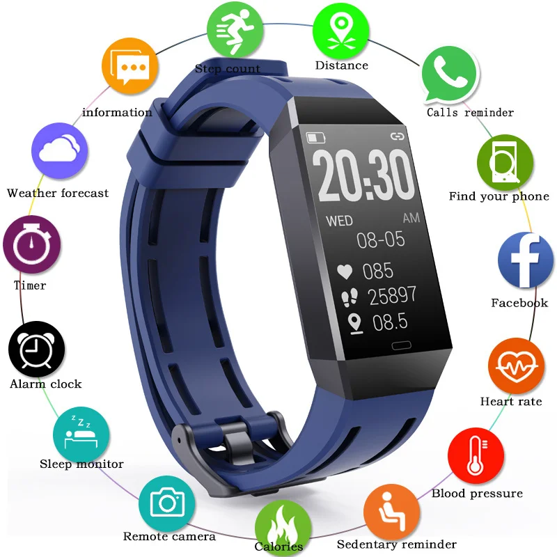 

Z27 Sport Smart Band Fitness Smartband Smart Bracelet IP67 Waterproof Heart Rate Monitor Men Women Free shipping
