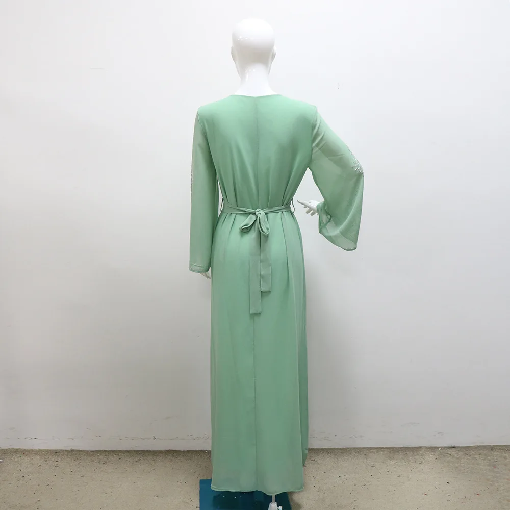 Скромное мусульманское женское платье марокканский кафтан шифоновая абайя с