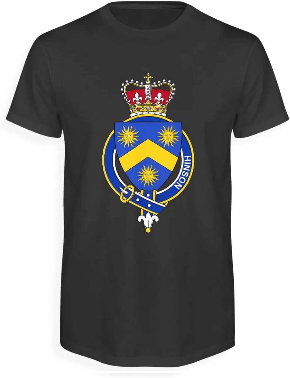 Мужская футболка с подвязками на английском языке