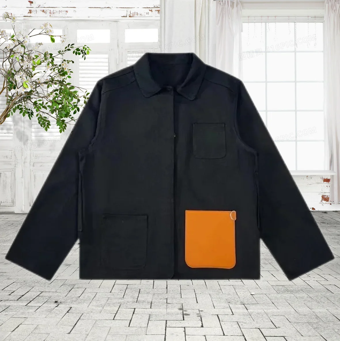 

Новинка 2023, роскошная брендовая мужская куртка, Повседневная стильная рабочая одежда, утепленное теплое Женское пальто с защитой от ветра, кожаное пальто с карманами и логотипом